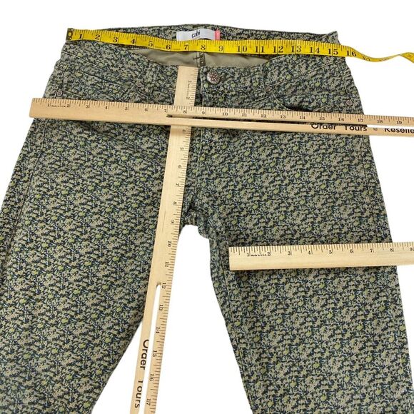 CAbi Jeans Pants Women Size 6 Multicolor Cotton Mid Rise Skinny Leg Flat Front - Picture 3 of 11
